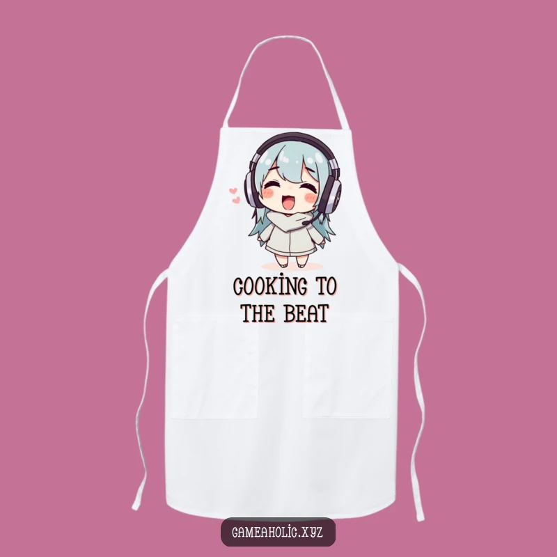 Funny Music Lover Apron: Cook to the Beat, Wiggling Chef, Great Kitchen Gift!