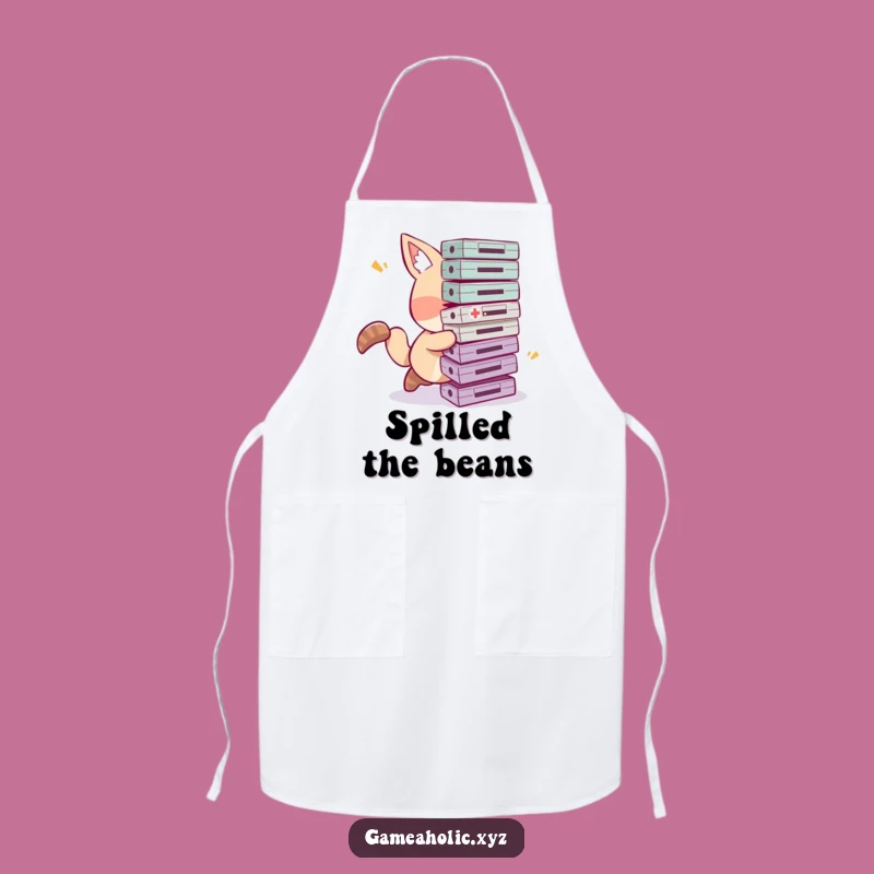 Funny Tripping Gamer Apron - Clumsy Animal Chef, Humorous Kitchen Gift