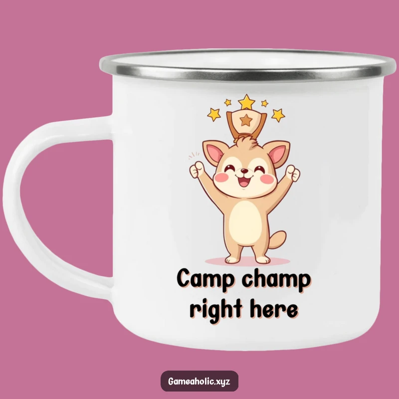 Funny Award Winner Animal Camping Mug: Celebrate Victories Outdoors