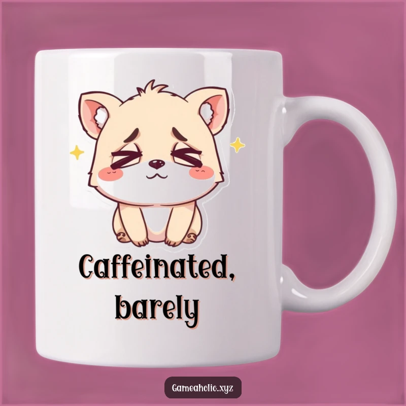 Funny Exhausted Animal Eyes Mug - Hilarious Gift for the End of a Long Day