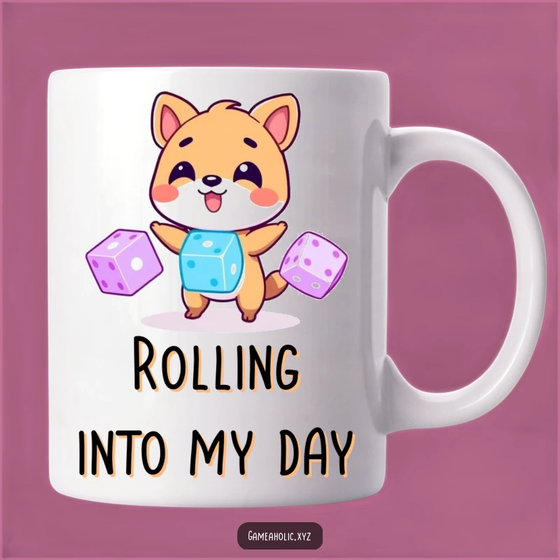 Funny Casino Animal Mug: Juggling Dice Fun, Perfect Lucky Gamble Gift