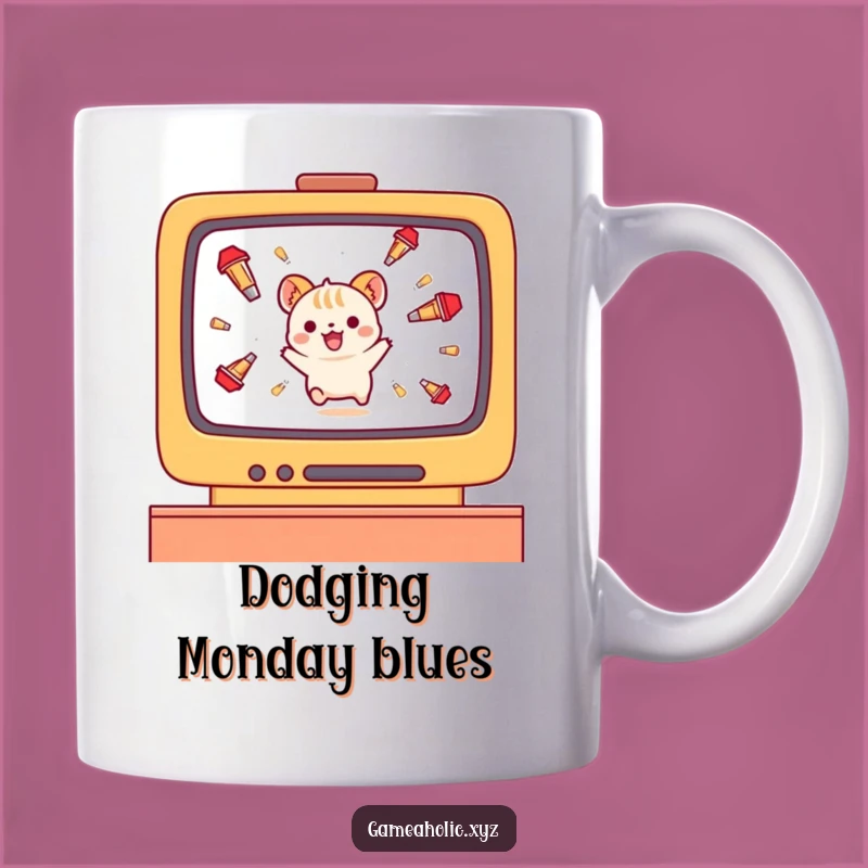 Funny Gamer Animal Mug: Dodging Challenges with Joyful Flair!