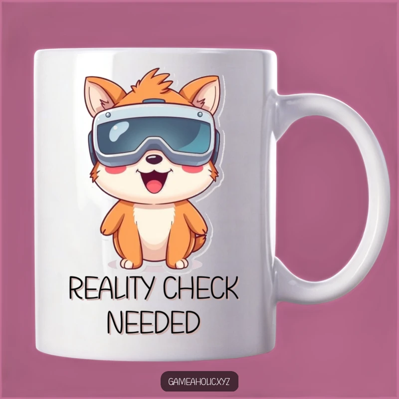 Funny VR Animal Mug: Happy Gamer Design, Perfect Funny Gift