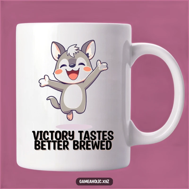 Funny Winner Mug: Joyful Animal Character Gifts for Game Victory Enthusiasts