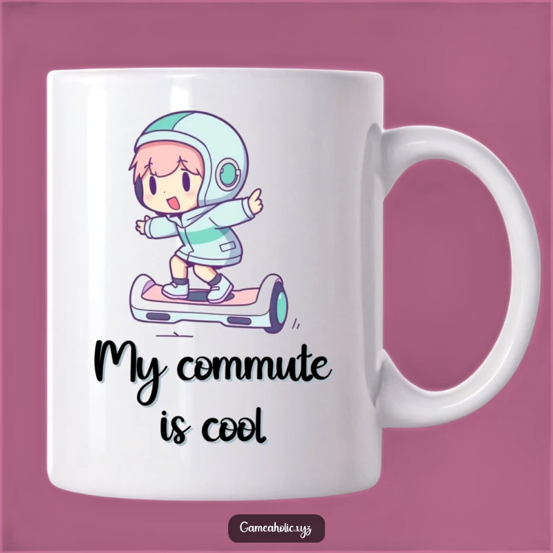 Funny Hoverboard Fun Mug: Zippy Character Ride Gift for Movers