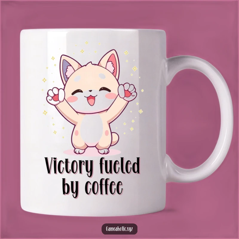 Funny Celebration Mug: Joyful Character Gift for Happy Cheers