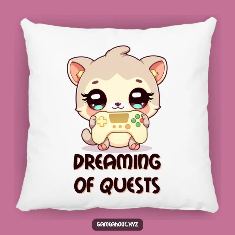 Funny Gamer Animal Pillow - Cute Character Comfort, Perfect Gaming Room Gift