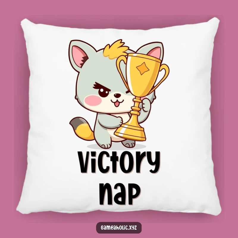 Funny Animal Trophy Winner Pillow: Cozy Comfort and Cheeky Cheers