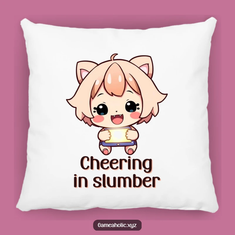 Funny Focused Character Pillow - Cozy Cheering Decor, Sweet Gift!