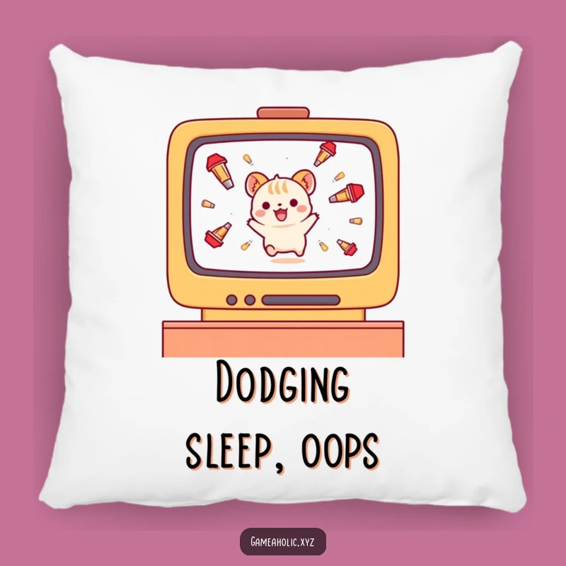 Funny Gamer Animal Pillow: Cozy Up with Dodging Digital Heroes!