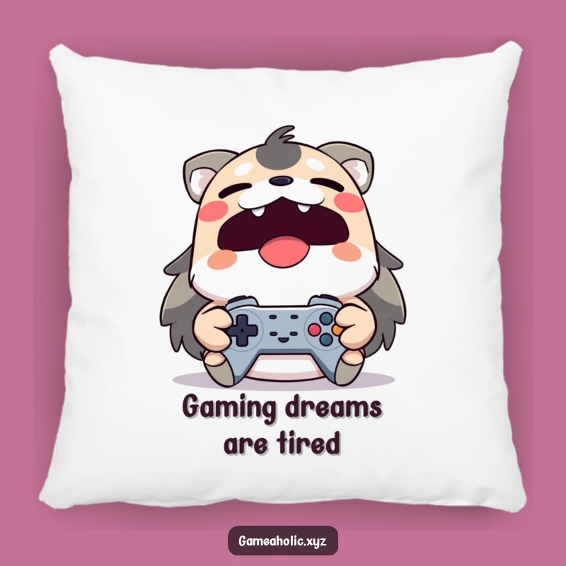 Funny Gamer Pillow: Cozy Comfort for Yawning Gamers