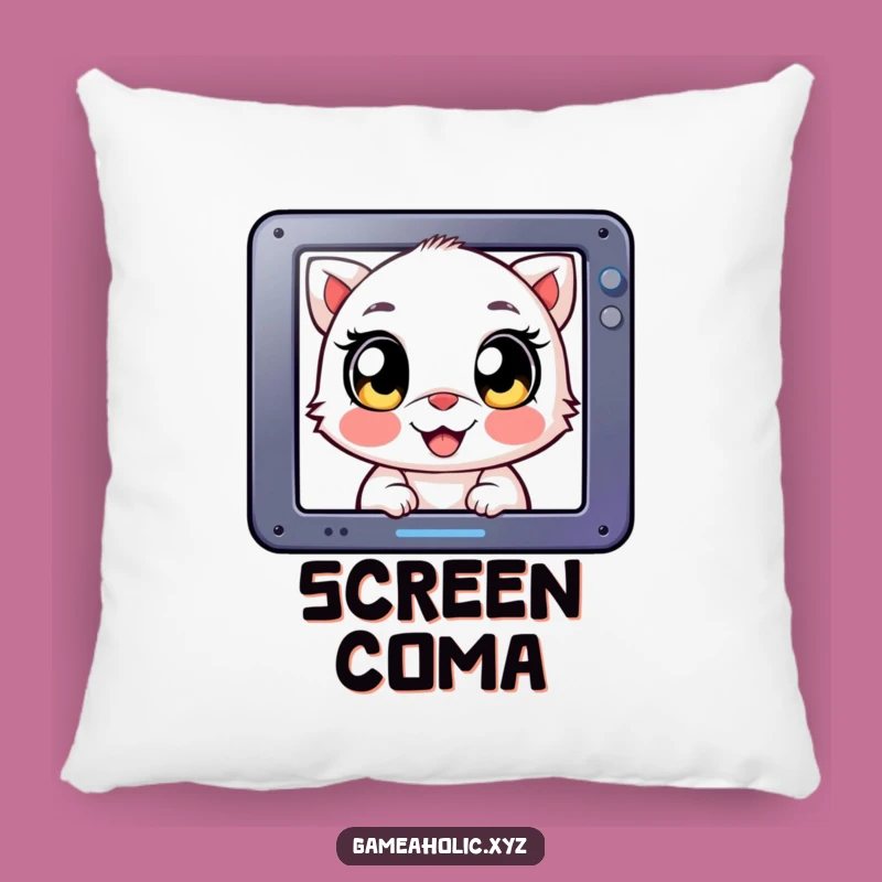 Funny Pillow: Happy Eyed Creature, Screen Focus Comfort, Gaming Gift
