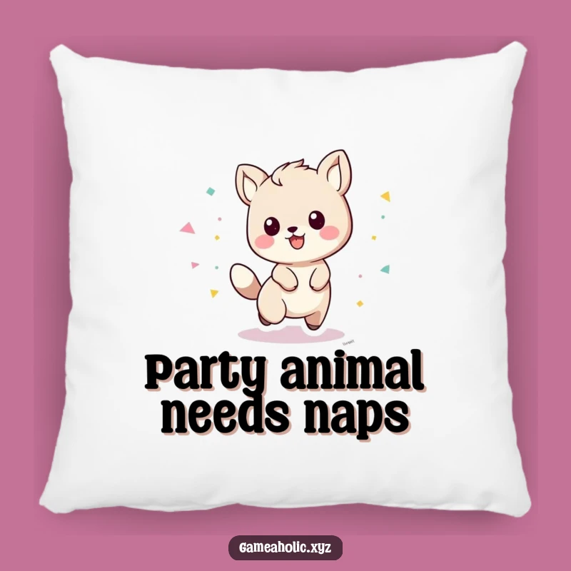 Funny Playful Animal Pillow: Cozy Comfort with a Festive Flair