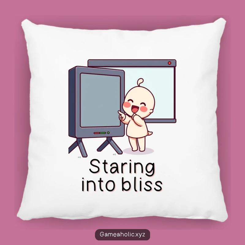 Funny Screen Fan Pillow: Cozy Excitement, Pointing Character, Perfect Comfort Gift!
