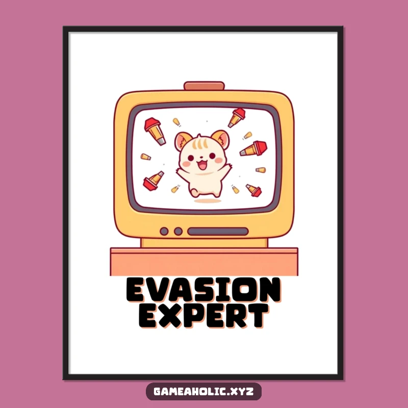 Funny Gamer Animal Digital Print: Instant Action for Your Space!