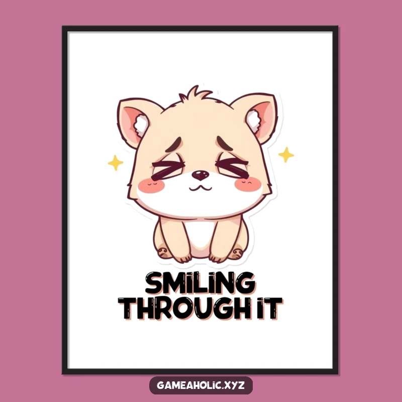 Funny Exhausted Animal Eyes Digital Art - Hilarious Instant Decor for a Relatable Space