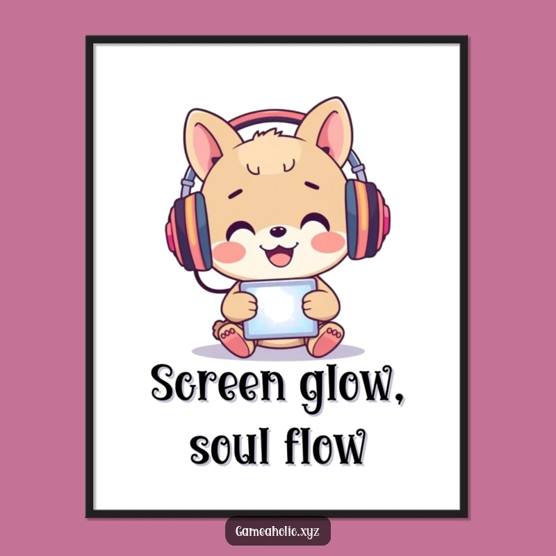 Funny Immersed Animal Digital Art - Instant Happy Screen Decor