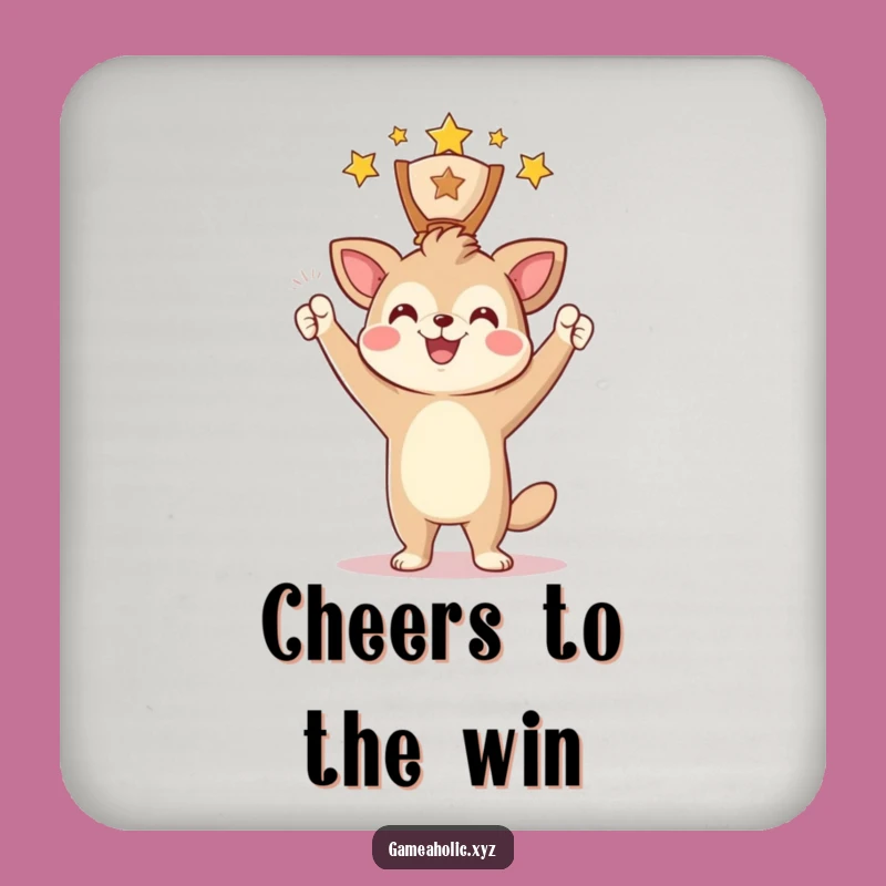 Funny Award Winner Animal Coasters: Protect Surfaces with Cheerful Achievement
