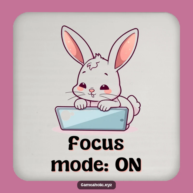 Funny Bunny Screen Time Coaster: Hilarious Protection for Your Surfaces