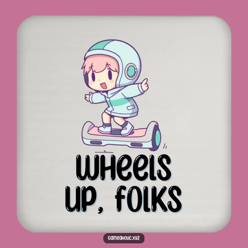 Funny Hoverboard Coaster: Zippy Character Drink Protection Gift