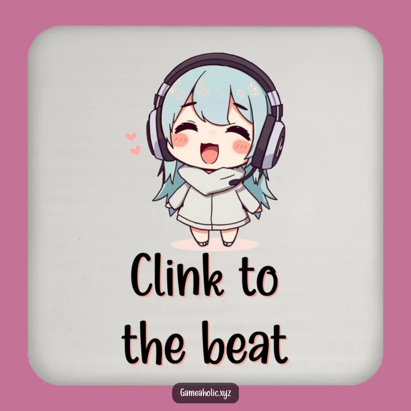 Funny Music Lover Coaster Set: Protect Surfaces, Wiggling Fun, Great Gift!