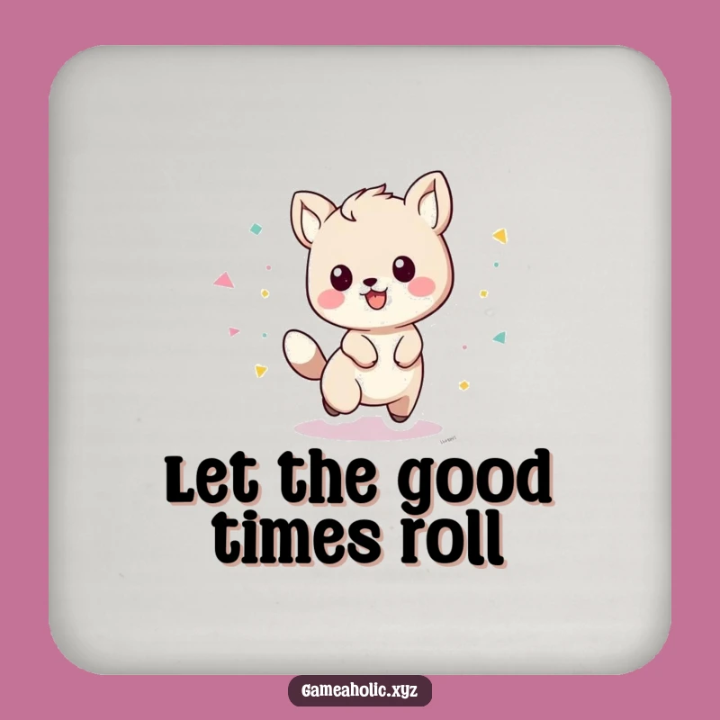 Funny Playful Animal Coaster: Add Confetti Cheer to Drinks