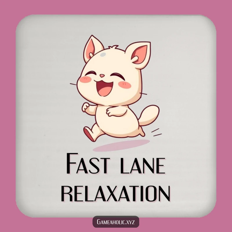 Funny Speedy Coaster: Creature's Fast Laugh, Drink Protection Gift