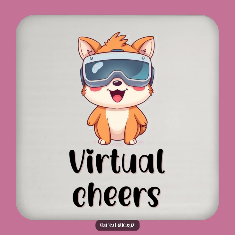 Funny VR Animal Coaster: Happy Tech Drink Coaster Gift
