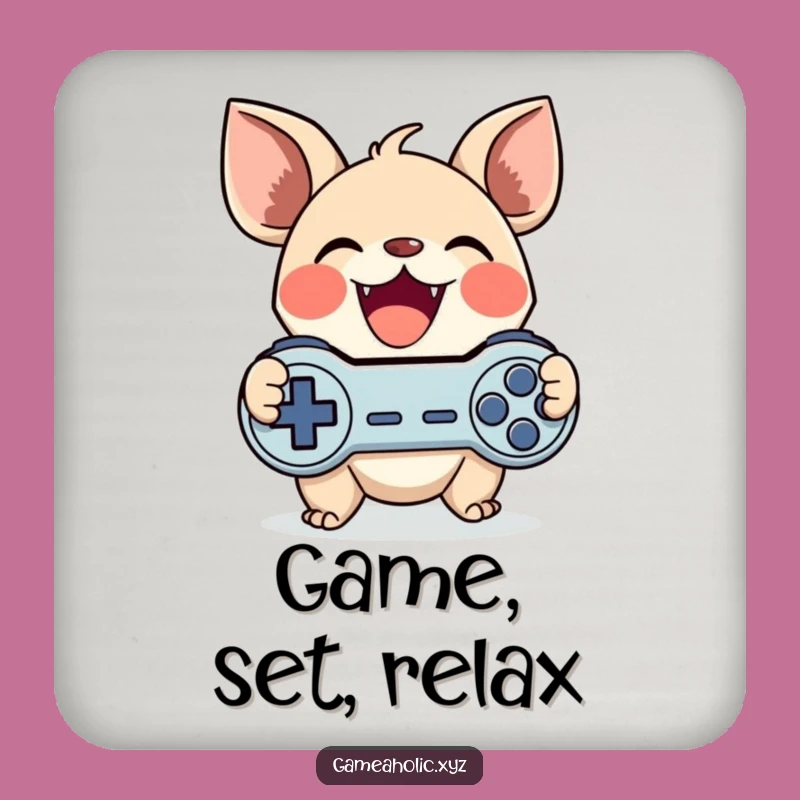 Funny Gamer Creature Drink Coaster - Protect Surfaces with Cute Character Art