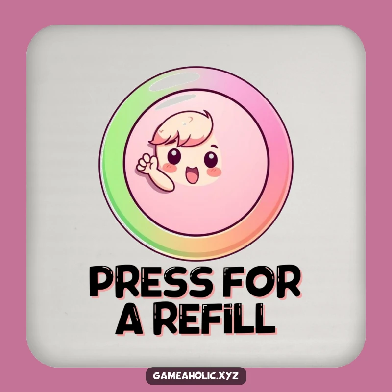Funny Button Press Coasters: Protect Surfaces with Energetic Humor