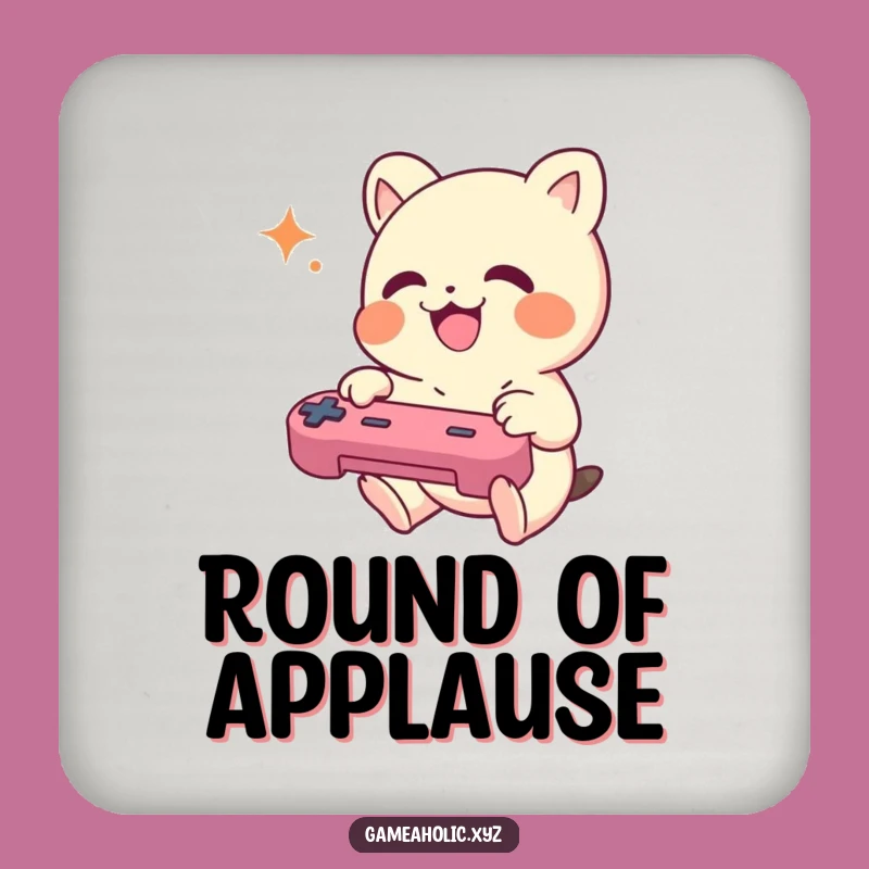 Funny Gamer Creature Coaster - Joyful Gaming Accessory, Great Gift!