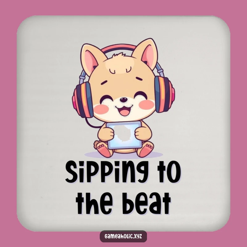 Funny Immersed Animal Coaster - Protect Surfaces with Screen Humor