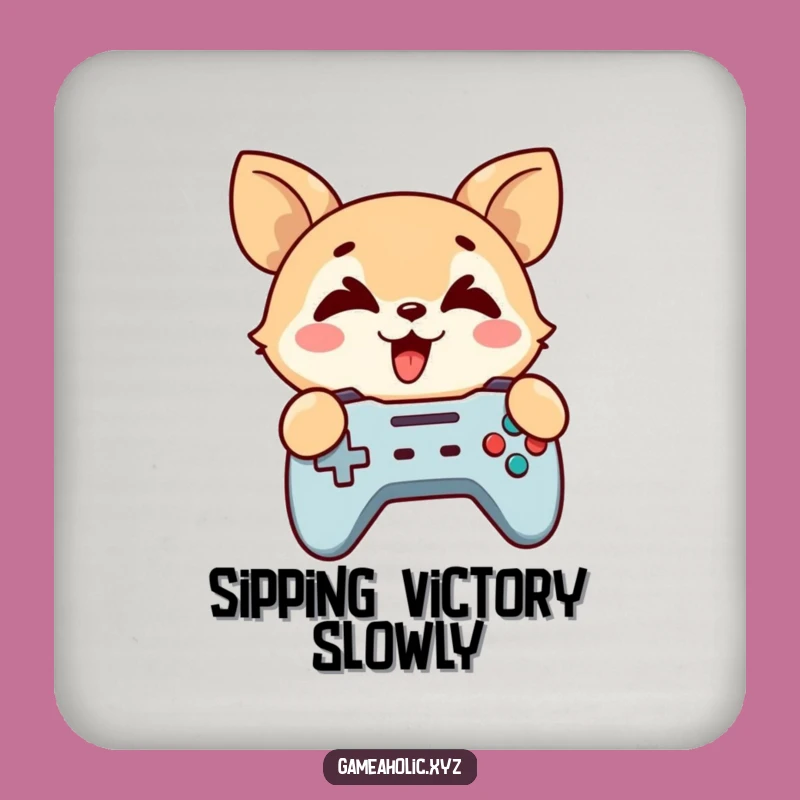 Funny Gaming Animal Coaster - Protect Surfaces with Gamer Humor