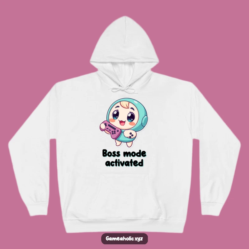Funny Hoodie: Cozy Round Gamer Character, Big Eyes & Controller, Perfect Gift