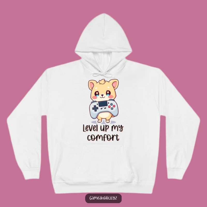 Cozy Funny Gamer Animal Hoodie: Your Warm Hug of Gaming Comfort and Starry-Eyed Joy
