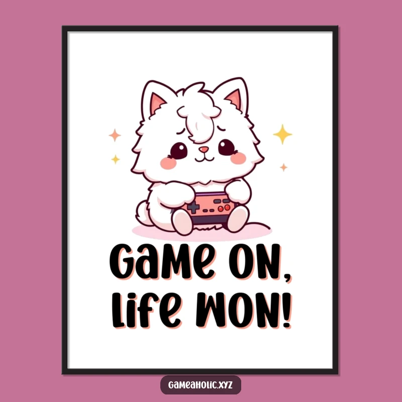 Free Printable Funny Gamer Animal Wall Art - Hilarious Downloadable Decor
