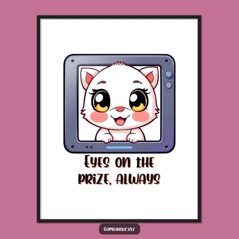 Free Printable Gamer Wall Art: Intense Focus Creature Art, Cool Downloadable Art!