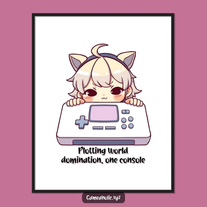 Free Printable Wall Art: Mischievous Console Character Downloadable Art Gift