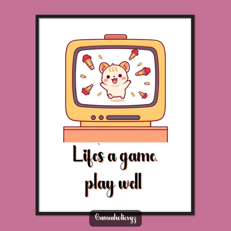 Free Printable Wall Art: Funny Animal Dodging Game Humorous Downloadable Decor
