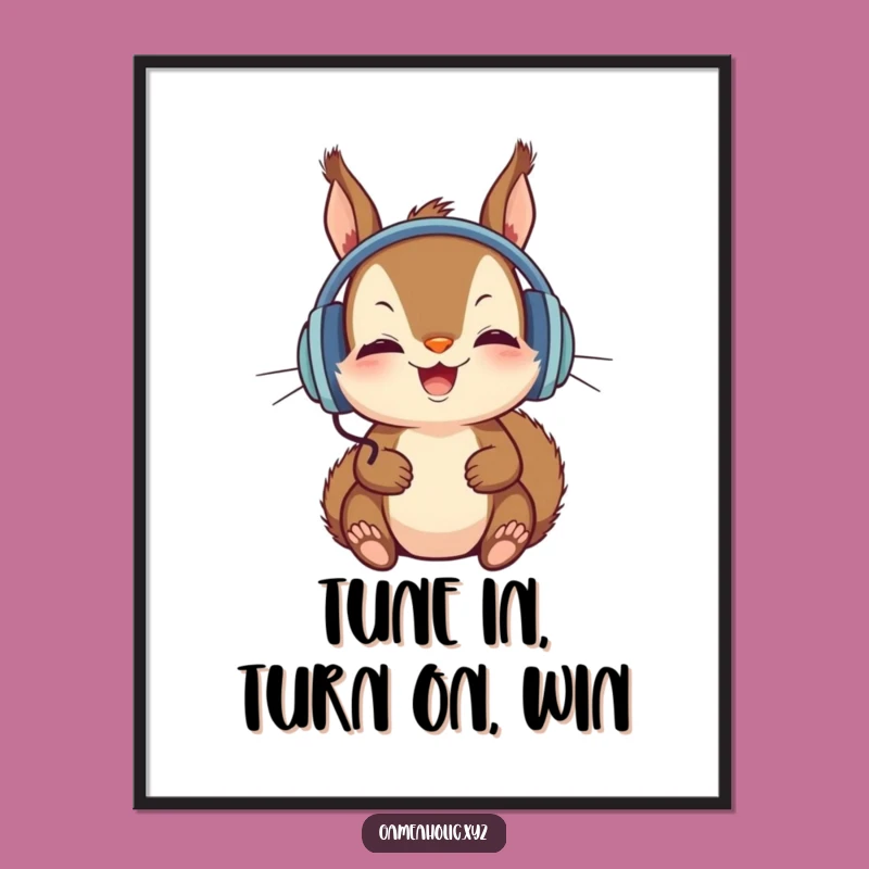 Free Printable Squirrel Music Art: Quirky Downloadable Decor for Audiophiles