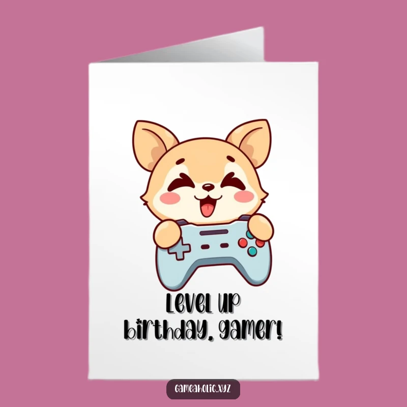 Cross-Eyed Gamer Free Printable Birthday Card - Funny Downloadable Gift for Gamers