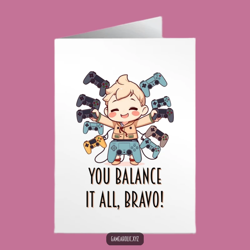 Free Printable Congrats Card: Master Controller Balancer, Awesome Downloadable Gift!