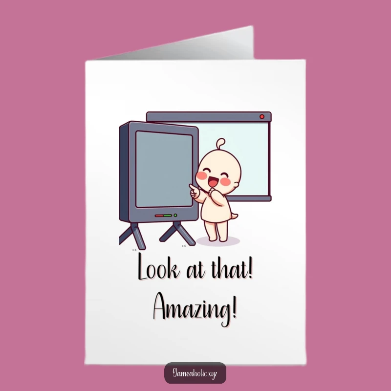 Free Printable Congrats Card: Wow! Big News! Funny Downloadable Gift for Achievements.