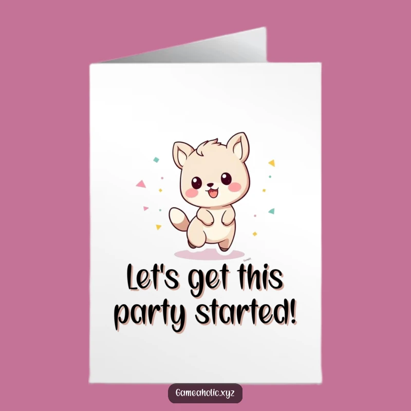 Free Printable Playful Animal Congrats Card - Confetti Celebration Downloadable Gift