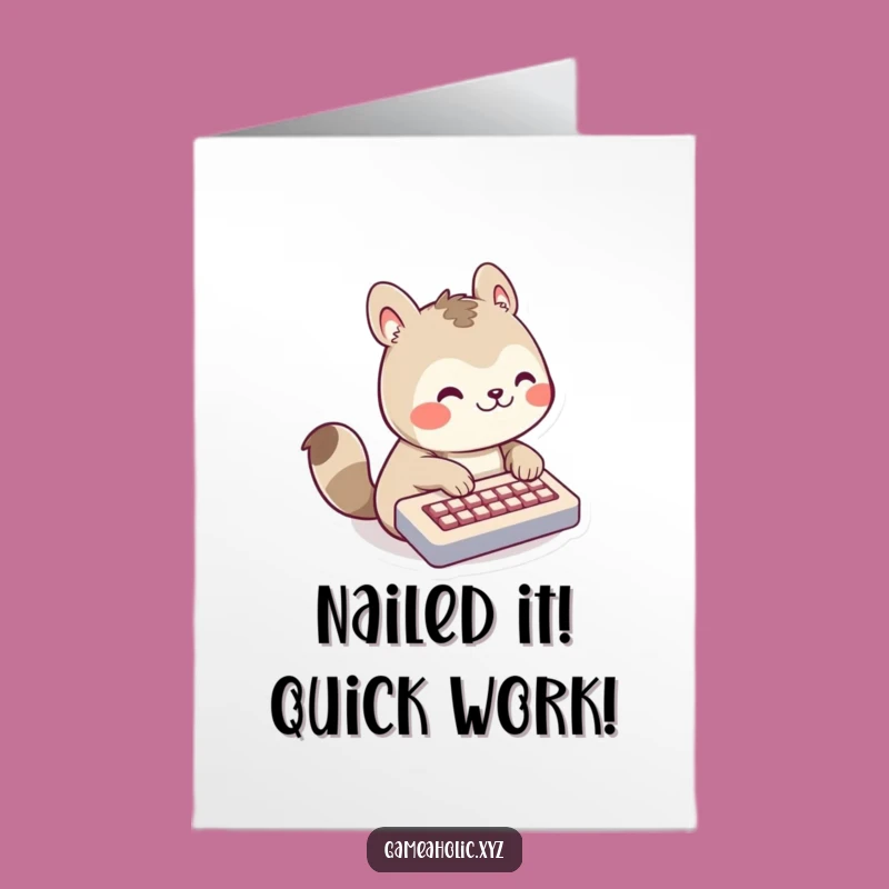 Free Printable Congrats Card: Speedy Success! Funny Downloadable Gift for Achievers.