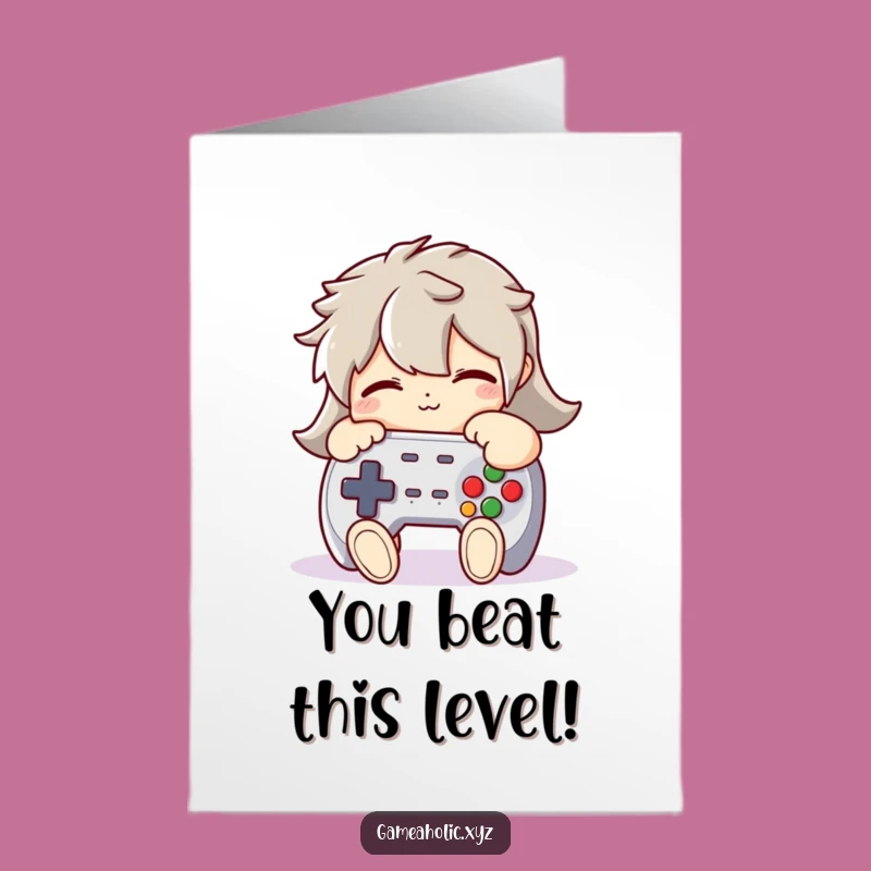 Free Printable Gaming Congrats Card - Victory Hug Downloadable
