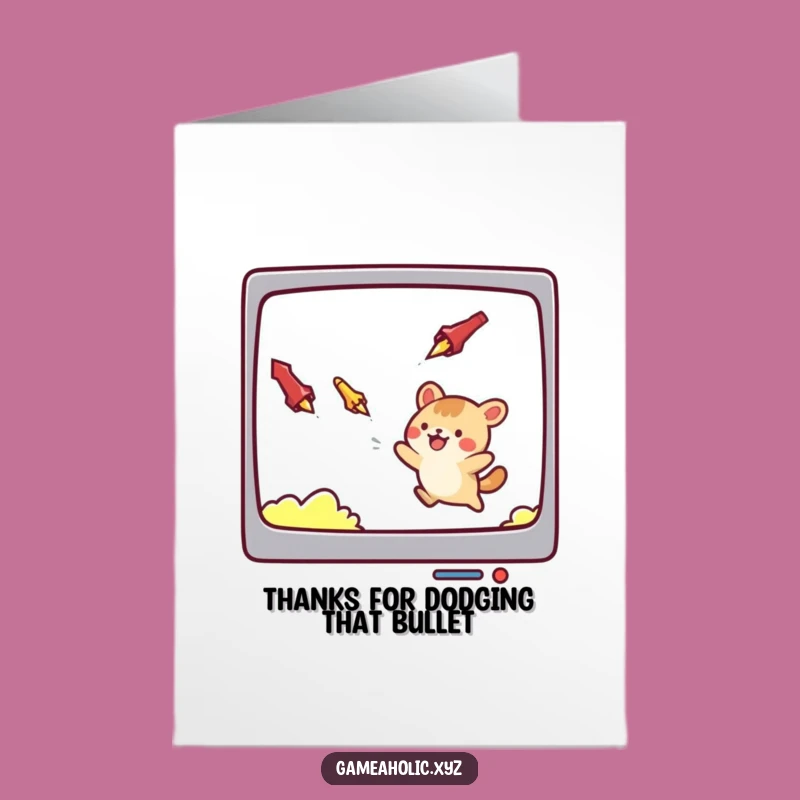 Free Printable Thank You Card: Dodging Difficulty Animal Gratitude, Downloadable & Print at Home