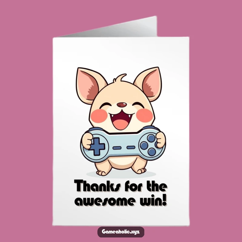 Gamer Creature Thank You Card: Free Printable for Game-Loving Thanks