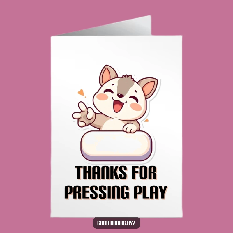 Free Printable Thank You Card: Button Smash Animal Gratitude, Funny Downloadable Gift!