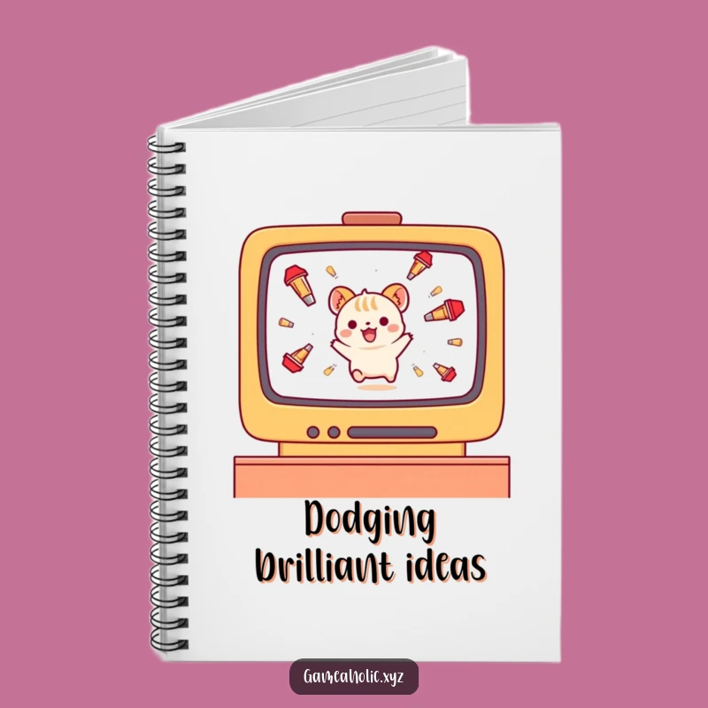 Funny Gamer Animal Notebook: Plan Your Next Move with Dodging Wit!